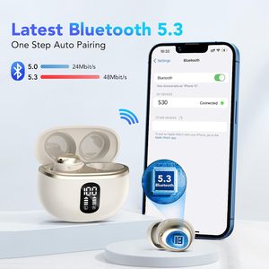 Écouteurs hybrides à réduction active du bruit 45dB ANC Écouteurs de sommeil sans fil avec 4 micro ENC <span class=keywords><strong>pour</strong></span> des appels clairs Écouteurs Bluetooth 5.3 - Product Image 4