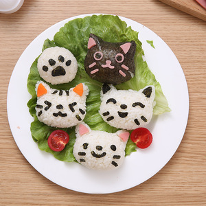 Molde de Plástico para Onigiri con Diseño de Gato de Dibujos Animados, Prensa para Bolas de Arroz, Molde para Nori, Utensilios de Cocina para Bento, Lonchera, Sushi y Snacks para Niños - Product Image 3