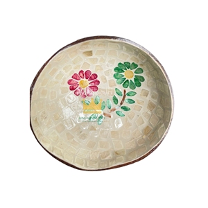 Handmade <b>Coconut</b> <b>Shell</b> Lacquered Bowls With Seashell Eggshell Inlaid Mother of Pearl Bowl Cheap Price from Vietnam - Product Image 6