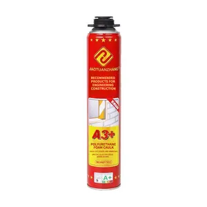 750ml impermeable PU espuma poliuretano silicona espuma sellador Spray MSDS para proyecto