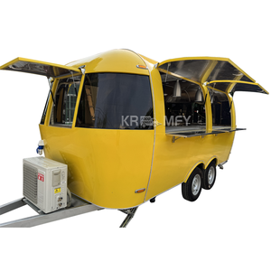 Carrito de Helados de Acero Inoxidable, Remolque de Comida Móvil Totalmente Equipado - Product Image 2