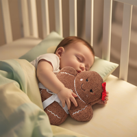 Peluche de Noël Mignonne en Forme d'Homme en Pain d'Épices, Poupée en Peluche Kawaii, Coussin Décoratif, Cadeau d'Anniversaire en Peluche, Cadeau de Noël