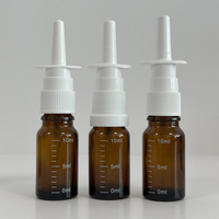 Vente en gros United Mebong NS056 Flacon pulvérisateur nasal en verre de 10 ml, anti-fuite, avec impression sérigraphique pour usage intraveineux