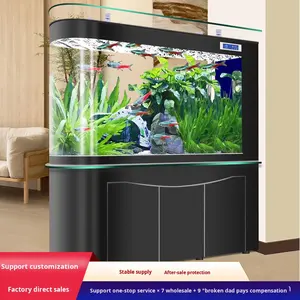Aquarium moderne à filtre inférieur en forme de balle pour bureau à domicile, utilisation écologique, aquarium de 400 L avec ornement personnalisable - Product Image 3
