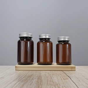 Envases Vacíos de Plástico Ámbar de 250 ml para Cápsulas, Botellas para Suplementos de Salud, con Tapa Serigrafiada - Product Image 5