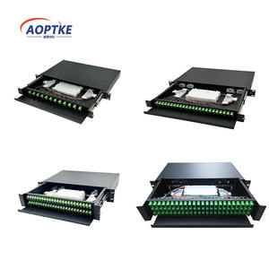 19인치 광섬유 분배 프레임 광섬유 터미널 박스 24/48/72 포트 랙 마운트 1U SC LC <span class=keywords><strong>FC</strong></span> 광섬유 패치 FTTH용 - Product Image 1