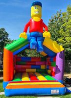 Château gonflable commercial combiné avec souffleur, blocs géants, château gonflable en forme de A, Super Bloc