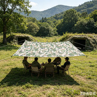 Housse de protection portable anti-rayures pour hamac, bâche de survie camouflage imperméable et anti-déchirure pour tentes de bushcraft et aventures