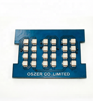 Diseño Independiente Oszer, Pruebas Completas Internas, Fabricación de Prototipos de PCBA LED, Capacidad de Fabricación, ATMEGA8A35, 1 oz de Grosor de Cobre, RGB