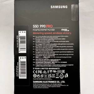 Samsung 990 PRO1TB MZ-V9P1T0BW NVME PCIE Convient pour PS5 PC Console de jeu Interface M.2 SSD Disque SSD - Product Image 3