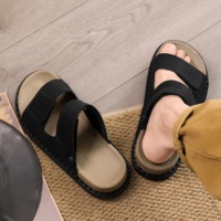 Chaussons de luxe pour hommes et femmes, pantoufles à plateforme, pantoufles fourrées avec broderie, chaussures d'été
