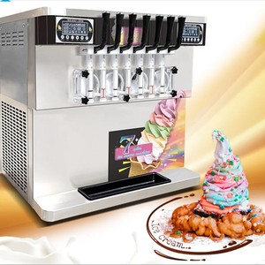 Máquina de Helado Suave Comercial de <span class=keywords><strong>7</strong></span> Sabores, Máquina de Helado de Sobremesa para Restaurante y Cafetería - Product Image 5