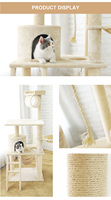 Meilleure vente Alibaba, fabricant OEM en bois, vente en gros, meubles personnalisés pour chat de compagnie, seau maison arbre à chat