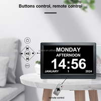 10 "Zoll Digital Azan Clock Geräte Muslim Desk Table Player mit Multifunktions-Adhan in mehreren Stimmen Alarm für alle Gebete