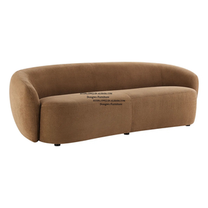 โซฟาผ้าโค้ง 3 ที่นั่ง ดีไซน์ทันสมัย แข็งแรง ทนทาน หุ้มด้วยผ้าอย่างดี นั่งสบาย ขาโลหะ สำหรับห้องนั่งเล่น ขายตรงจากโรงงานนิสโก - Product Image 2