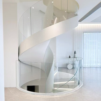 Conceptions extérieures modernes d'escalier en colimaçon et de garde-corps pour maison duplex Préfabriqué à l'intérieur des escaliers de la maison