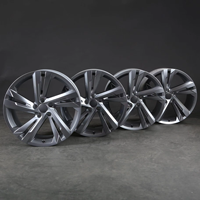 Jantes en alliage d'aluminium SYAC Factory 18 19 pouces 5*112 PCD noir brillant finition usinée/gunmetal pour voiture de tourisme Golf 8 R-Line