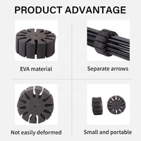 SPG Flèche Stand Tir À L'arc Outil EVA Mousse Rond Rack Séparateur 12 Packs Flèches Carquois Extérieur Portable Protection Accessoires