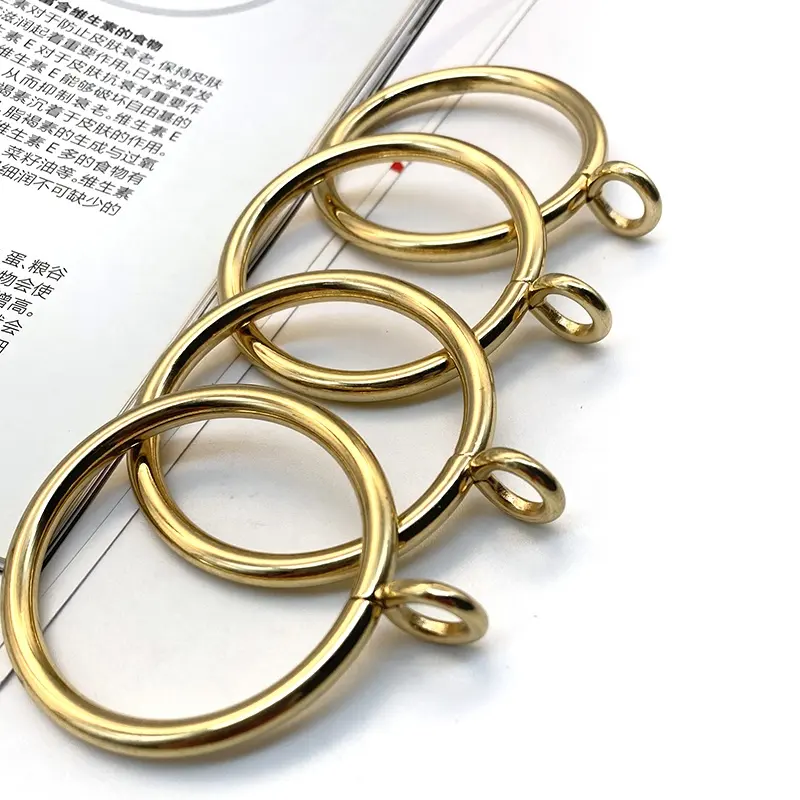 Clip Hardware per finestre anelli ganci per tende in ferro metallo dorato anelli per tende con occhielli assortiti