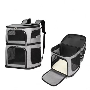 Mochila de Lujo para Mascotas, Marca BSCI, Artículo Popular, para Viajes de Fin de Semana, Mochila Doble Oxford para Gatos - Product Image 1