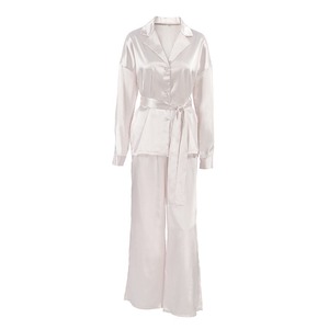 Offre Spéciale nouveau vêtements de nuit mode pyjamas femmes vêtements de nuit pyjamas pour femmes ensemble lâche femmes pyjamas décontracté français soie pyjamas - Product Image 5