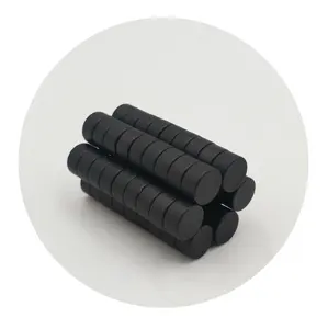 Aimants ronds N52 en néodyme, revêtement en caoutchouc noir imperméable, meilleures ventes 2023