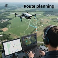 Station de sol numérique radio HD 15,6 pouces double bande, portée 10-15 km, pour drones FPV et industriels