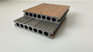 Thiết kế hiện đại WPC co-ép đùn gỗ-nhự<span class=keywords><strong>a</strong></span> ban Cẩm thạch màu bảy lỗ sàn cho ngoài trời Vườn nhà bếp Sử dụng dễ dàng bấm vào - Product Image 5