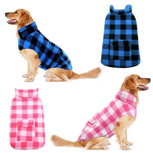 معطف شتوي فاخر للكلاب من تانبوبو، تصميم كلاسيكي عصري بنمط مربعات، مصنوع من مزيج القطن، مبطن بالصوف، صديق للبيئة، ناعم وسميك ومقاوم للرياح والبرد - Product Image 3