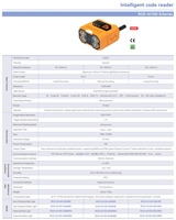 Lentille liquide Autofocus Scanner Compact 40-300mm Range Installation facile, lit les codes matriciels et DPM AI100-SQ06R Smart Code Reader
