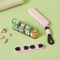 Nouveau portable petit voyage 4 compartiments boîte en vrac en plastique médecine pilule stockage conteneur boîtes