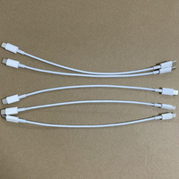 Câble de type C court de 20cm, ligne de données rapide USB C vers type C pour téléphone 15 pour chargement de tablette de téléphone portable Samsung