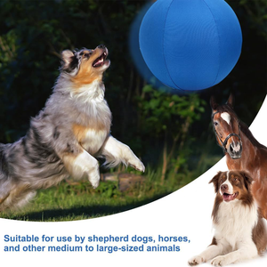 Palla da Pastore <span class=keywords><strong>Jolly</strong></span> Dog Blu Personalizzata da 18'' in PVC Resistente, Giocattolo Sportivo per Cani Australiani e Tedeschi, Ecologico e Moderno - Product Image 6