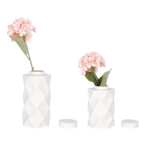 Vaso Decorativo in Ceramica Testurizzata con Coperchio per Soggiorno, Ufficio, Camera da Letto, Ingresso - Product Image 4