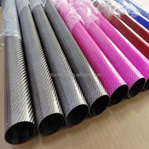 OD50*48mm Factory 3k Wrapped Carbon Fiber Wing Tubes Poles For RC Airplane Quadcopter Shaft
