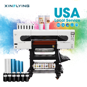 USA Local Service 24 In Wide UV DTF <b>Printer</b> with Laminator 3heads I3200 Automatic UV Roll DTF <b>Printer</b> - Product Image 1