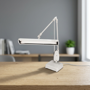 Lampe de bureau à lumière diurne en métal blanc SUNTOOLS/STIPL avec bras réglable pour l'inspection et la magnification des bijoux - Product Image 5