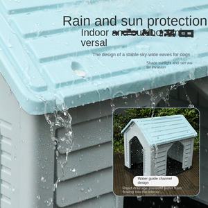 Plastica per esterni eco-friendly cane cane cane Multi-porta traspirante casa di protezione solare pioggia quattro stagioni universale piccolo animale domestico - Product Image 3