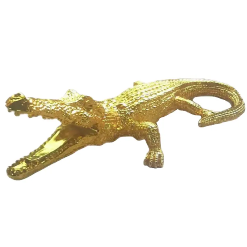 indoor ornament decor resin crocodile sculpture for sale