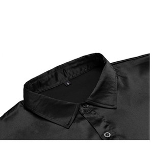 Chemise habillée unie brillante Printemps/Automne 2026 pour Hommes - Tenue de Danse et de Soirée Formelle, Meilleures Ventes en Europe et aux États-Unis - Product Image 6