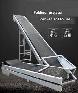 Hafif beton çimento taş kir çanta taşınabilir kavisli mobil elektrikli kauçuk eğimli katlanmış bant konveyör - Product Image 6