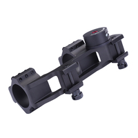 Anneaux de montage de lunette intégrés de 30 mm compatibles avec rail Picatinny de 20 mm, accessoires optiques avec niveau à bulle