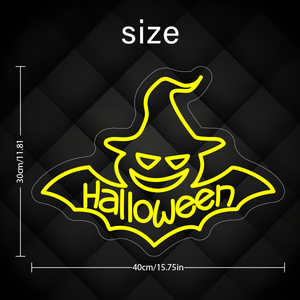 Letrero de neón LED personalizado para <span class=keywords><strong>Halloween</strong></span> Estilos únicos para interiores y exteriores Características flexibles del cuerpo de silicona Agrega ambiente de fiesta Bares Casas - Product Image 2
