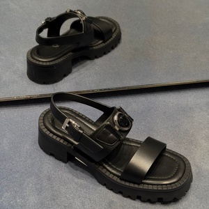 high quality designer <b>flats</b> sandals casual shoes men fashion retro <b>flat</b> slippers women beach slippers are selling well shoes - Product Image 1