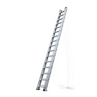 Échelle escamotable combinée en aluminium de 150 kg de capacité, fournie directement par l'usine, pour l'entretien, la réparation et l'installation