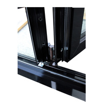 Fenêtres pliantes sans cadre sur mesure fenêtres pliantes en Aluminium de verre de sécurité fenêtre pliante coulissante pour la plus grande utilisation de l'espace