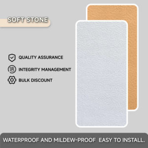 Paneles Decorativos Flexibles de <span class=keywords><strong>Travertino</strong></span> para Paredes Interiores y Exteriores, Resistentes a los Rayos UV y al Agua, para Dormitorios, Salas de Estar y Supermercados - Product Image 4