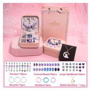 2025 Trendy Plastic <b>Adjustable</b> <b>Bracelet</b> Educational DIY Toy Set Fantasy Sci-Fi Theme Crystal Charms Double-Layer Jewelry Box - Product Image 4