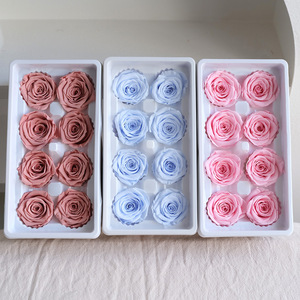 TC Wholesale Teste di Rose Real Touch 4-5cm Grado B, Rose Stabilizzate di Lusso, Materiale Fai da Te, Fiore Eterno, Regalo <span class=keywords><strong>per</strong></span> <span class=keywords><strong>San</strong></span> <span class=keywords><strong>Valentino</strong></span> - Product Image 2