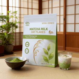 Fiocchi d'avena al latte e matcha, <span class=keywords><strong>cereali</strong></span> <span class=keywords><strong>integrali</strong></span> per la <span class=keywords><strong>colazione</strong></span> - Product Image 2